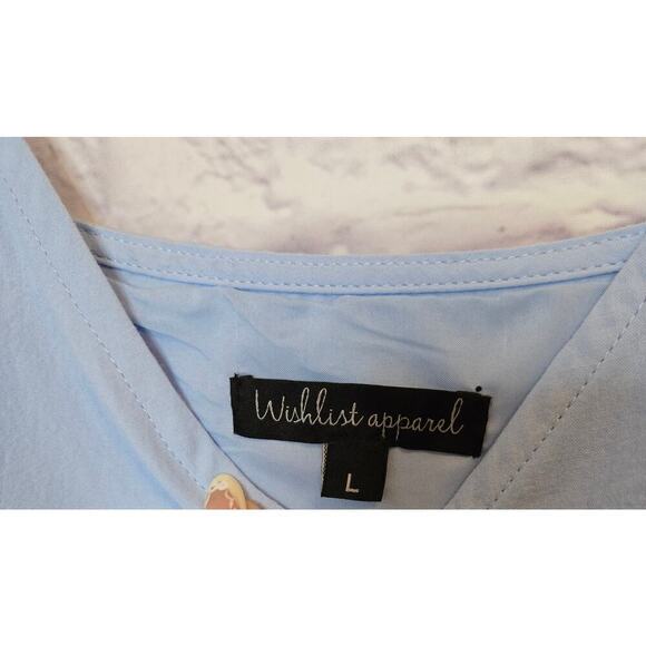 Wishlist blue yellow Colorblock boho midi cotton slip Sundress large. - Picture 7 of 10